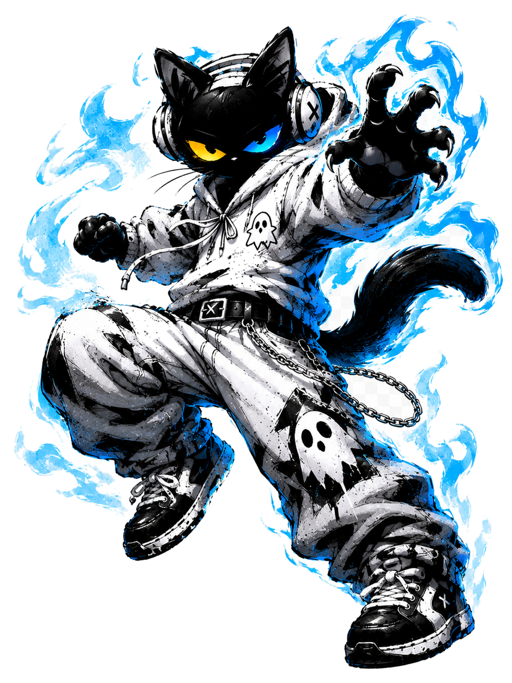 SHADCAT action claw pose